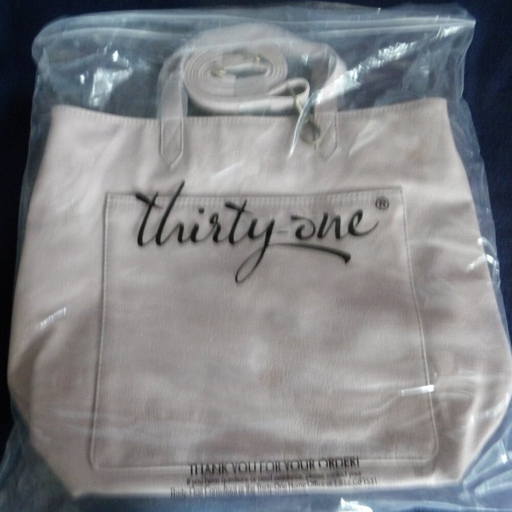 Thirty-One Gifts Window Shopper LTD Stone Dressed Pebble Bag